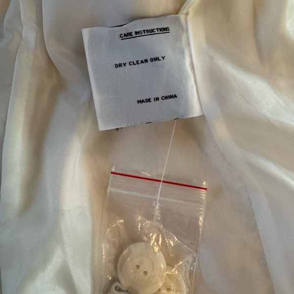 Vintage Donatella Penny Lane Coat Size Small Faux Coquette Fairy Soft Girl Ivory - Picture 6 of 8